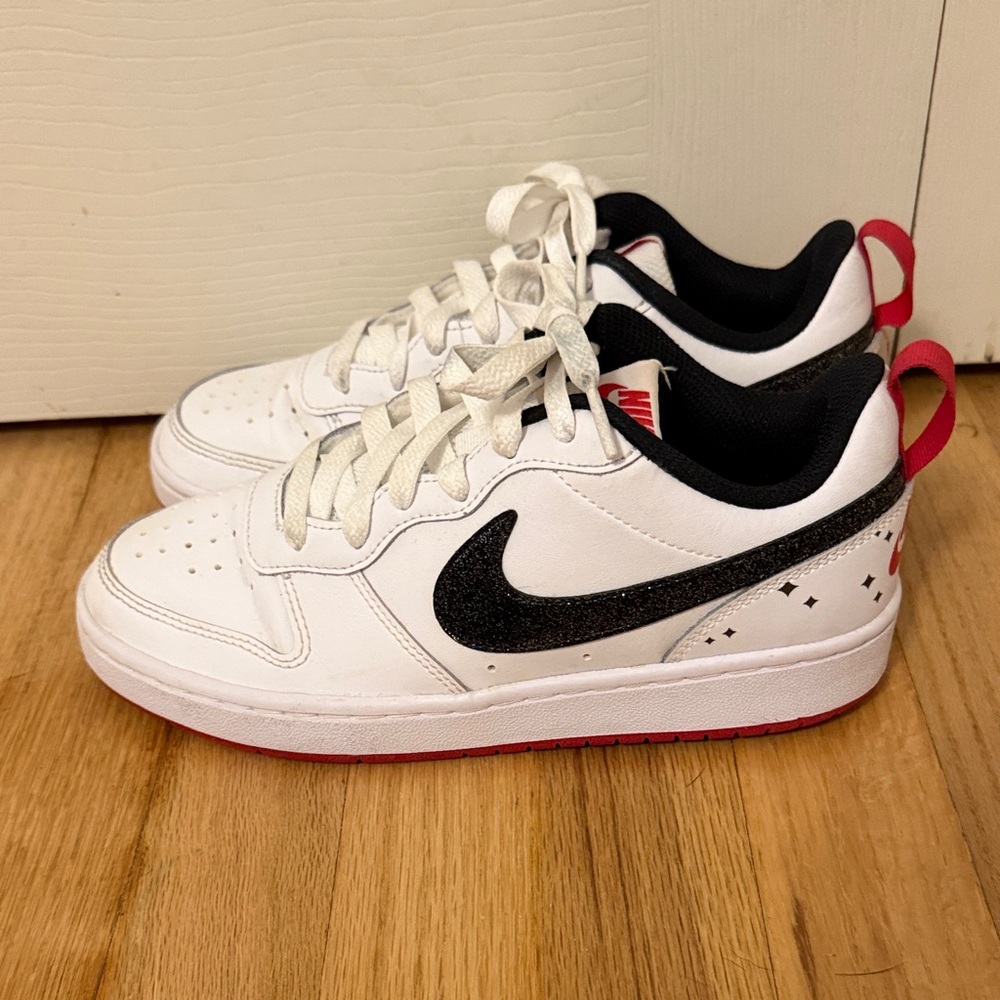 Nike Court Borough 2 SE Low White Very Berry for youth size 5 - Picture 5 of 9